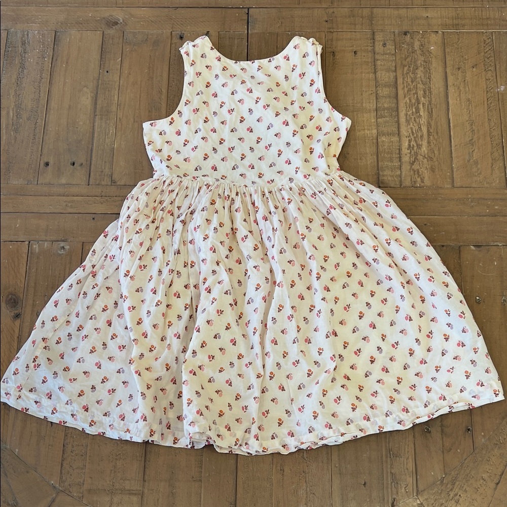 Mini Boden floral cross back dress 9-10 years neutral tween